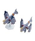 Rebuild of Evangelion SYUTO Tiny Scale Plastic Model Kit UNAF Close Air Support VTOL Aircraft YAGR-3B 5 cm