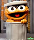 Sesamstraße FUN! FUN! Soft Vinyl Figur Oscar the Grouch (Orange) 13 cm