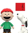 Peanuts ReAction Actionfiguren 2er-Pack Charlie Brown and Snoopy (Caroling) 10 cm