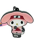 Naruto Shipudden x Hello Kitty PVC Schlüsselanhänger My Melody Sakura