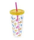 Glücksbärchis Becher mit Strohhalm 350 ml
