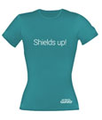 Ultimate Guard Girlie T-Shirt Shields Up! Petrolblau