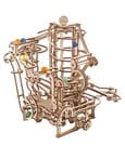 Ugears 3D-Holzpuzzle Murmelbahn mit Spiralaufzug
