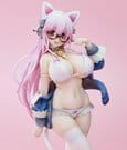 Super Sonico PVC Figur White Cat Ver. (Reissue) 27 cm