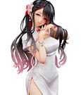Original Illustration PVC Statue Mai Okuma illustration Healing-type white chinese dress lady 26 cm