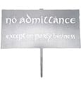 Der Herr der Ringe Metalbird No Admittance Sign 32 cm