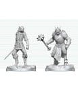 Dungeons & Dragons Nolzur's Marvelous Miniatures Miniatur unbemalt Drachengeborener Paladin & Drachengeborener Knappe 14 cm