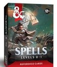 Dungeons & Dragons RPG Referenzkarten: Zaubersprüche (Stufen 0-1) *Englische Version*