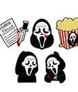 Scream Ansteck-Pins Set Ver. 2 3 cm (6)