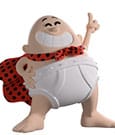 Captain Underpants Vinyl Figur Captain Underpants 9 cm
