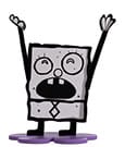 SpongeBob Schwammkopf Stiftehalter DoodleBob 9 cm