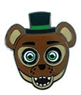 Five Nights at Freddy´s Ansteck-Pin Popgoes The Weasel Glow in the Drak Spinning 5 cm