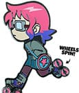 Scott Pilgrim Ansteck-Pin Ramona Skating 5 cm