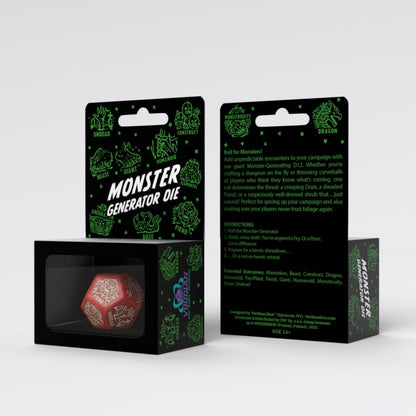 Q Workshop - Monster Generator Die: Red&Beige