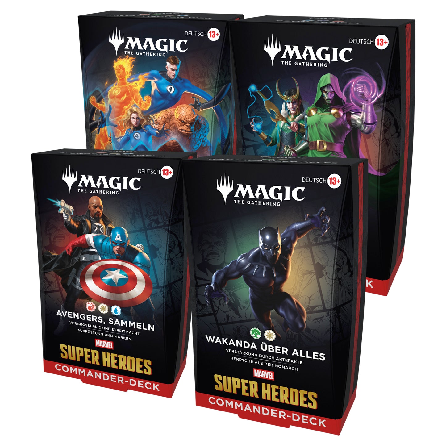 MTG - Marvel Super Heroes Commander Deck Display (4 Decks) - DE