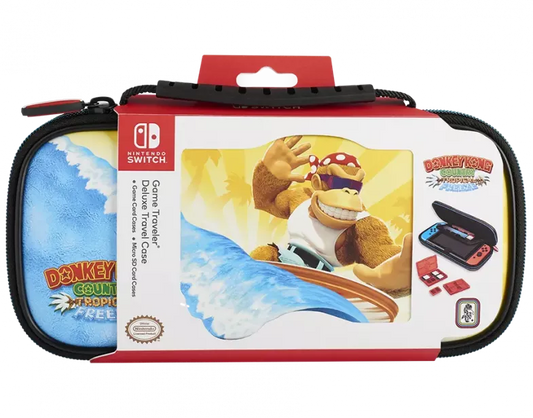 BIGBEN - Nintendo Switch - Transporttasche für die Nintendo Switch™ und Nintendo Switch Lite™ - Mehrfarbig / Donkey Kong Country Tropical Freeze Surfer - NNS52D