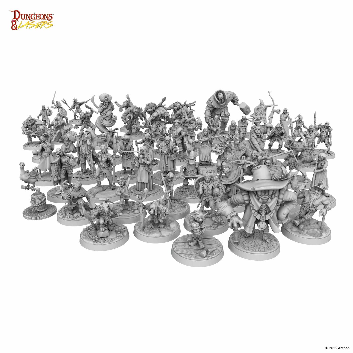 Dungeons & Lasers - Miniatures: NPC Miniatures Pack