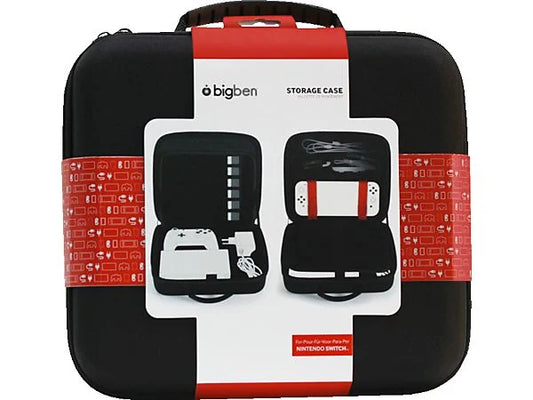 BIGBEN - Nintendo Switch - Hartschalenkoffer / Transporttasche / Storage Case - für Nintendo Switch inkl. Docking Station - schwarz - BB358957