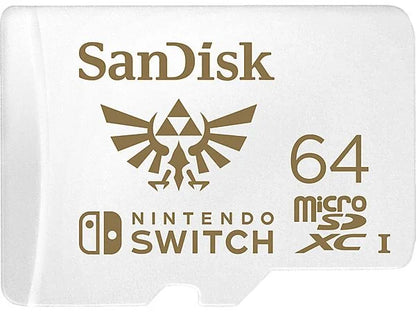 SANDISK - microSDXC™ Speicherkarte für Nintendo Switch - 64 GB - Weiß / The Legend of Zelda