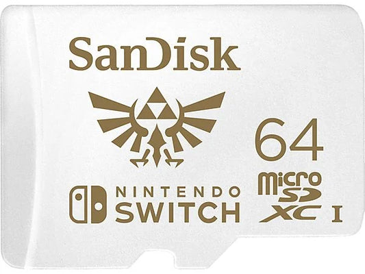 SANDISK - microSDXC™ Speicherkarte für Nintendo Switch - 64 GB - Weiß / The Legend of Zelda