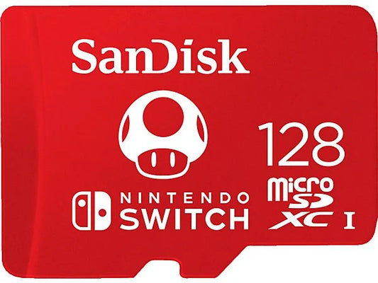 SANDISK - microSDXC™ Speicherkarte für Nintendo Switch - 128 GB - Rot / Super Mario