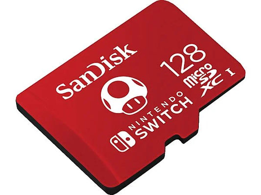 SANDISK - microSDXC™ Speicherkarte für Nintendo Switch - 128 GB - Rot / Super Mario