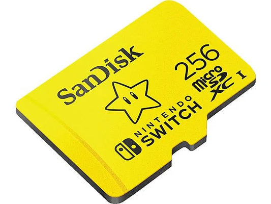 SANDISK - microSDXC™ Speicherkarte für Nintendo Switch - 256 GB - Gelb / Super Mario