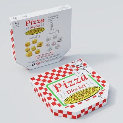 Q Workshop - Pizza: Margherita 7pc RPG Dice Set