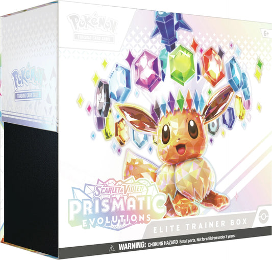 Pokémon (PKM) - Karmesin und Purpur 8.5 - Prismatische Entwicklungen / Prismatic Evolutions - Top Trainer Box - DE