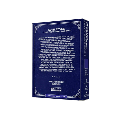 Baba Sleeves - Matte Marine Blaue / Navy Blue Hüllen Japan Size (60 Sleeves)