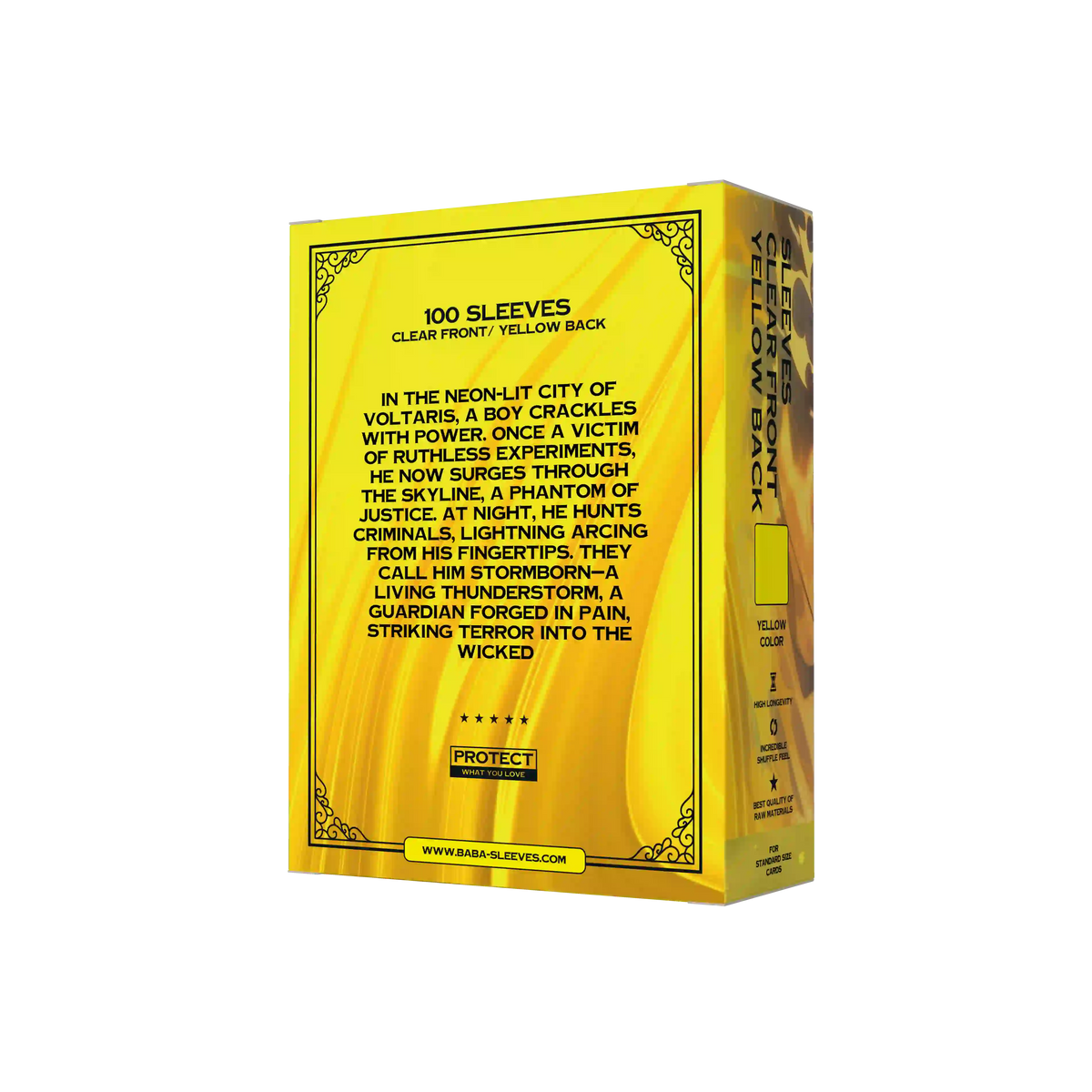 Baba Sleeves - Matte Gelbe / Yellow Hüllen Standard Size (100 Sleeves)
