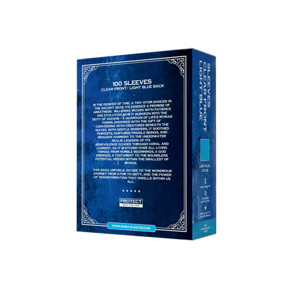 Baba Sleeves - Matte Hellblaue / Light Blue Hüllen Standard Size (100 Sleeves)