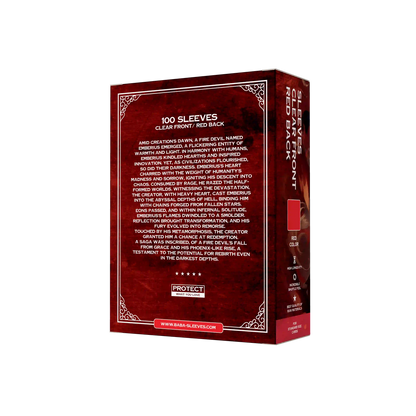 Baba Sleeves - Matte Rote / Red Hüllen Standard Size (70 Sleeves)