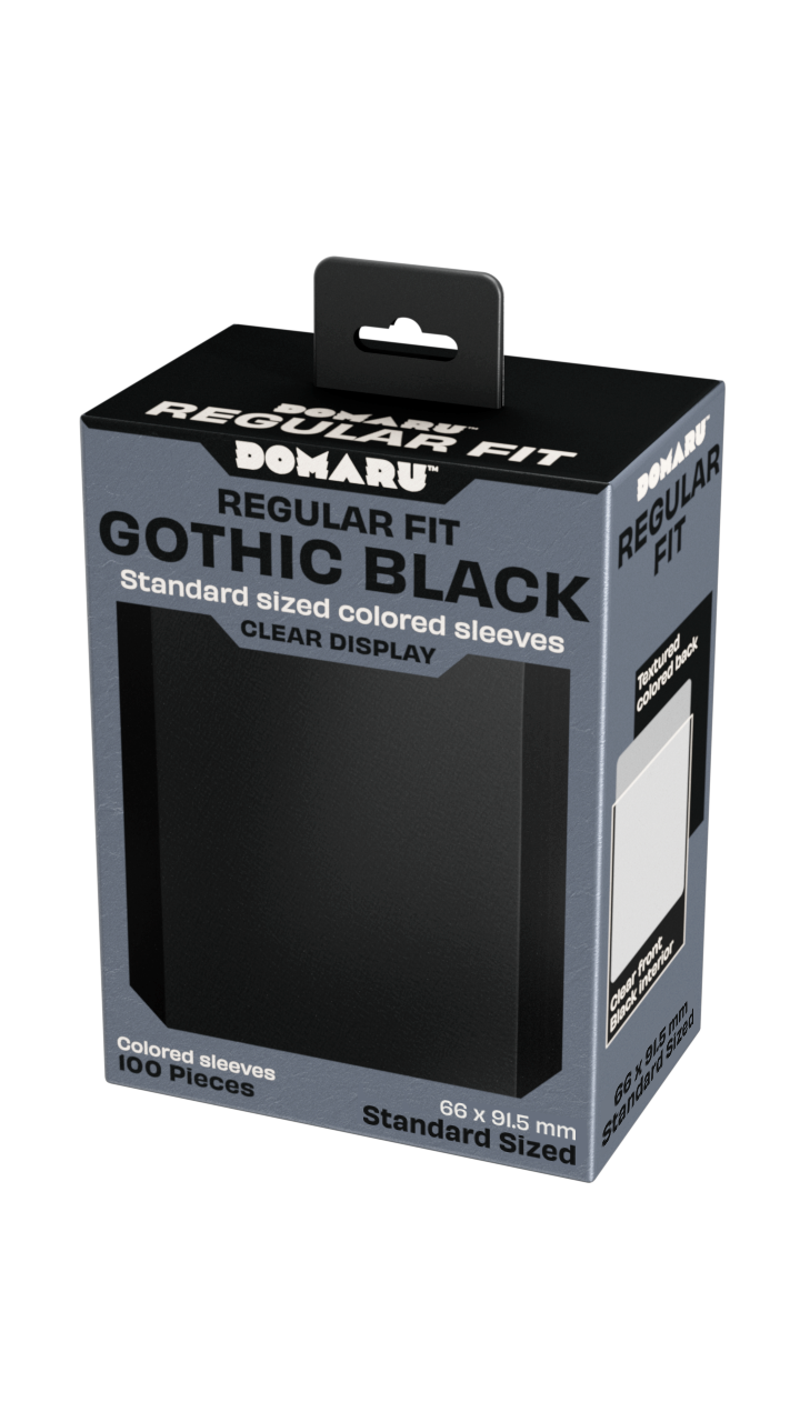 Gatherers' Tavern - DOMARU Regular Fit Standard Sleeves: Gothic Black (100 Sleeves)