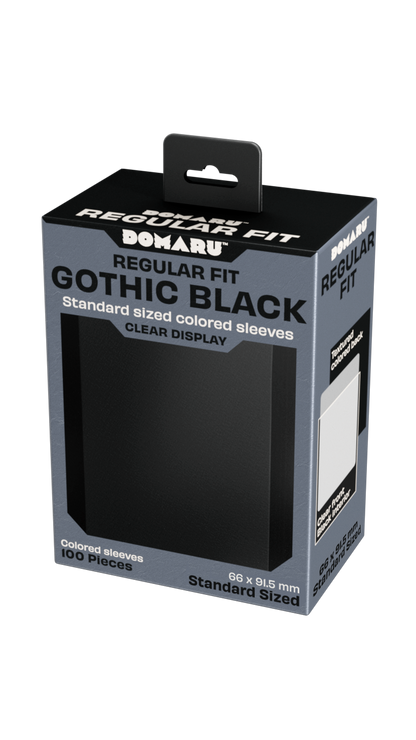 Gatherers' Tavern - DOMARU Regular Fit Standard Sleeves: Gothic Black (100 Sleeves)