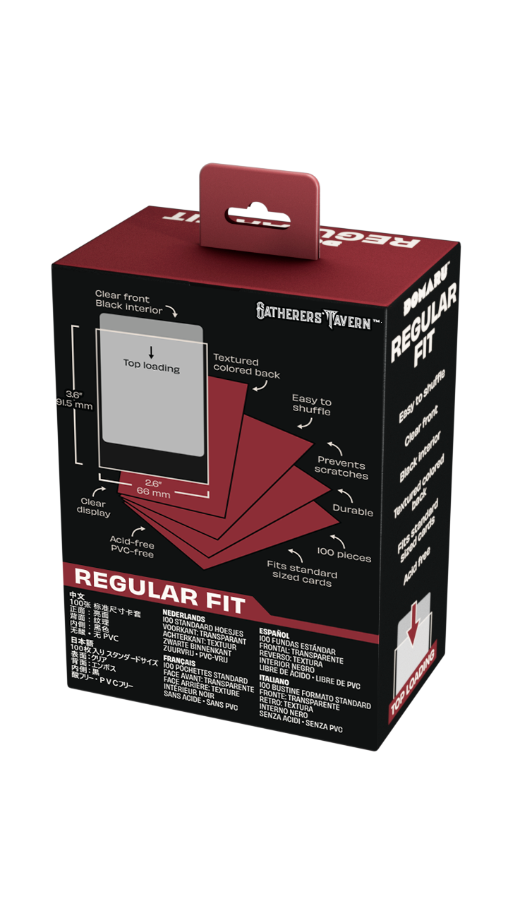 Gatherers' Tavern - DOMARU Regular Fit Standard Sleeves: Imperial Red (100 Sleeves)