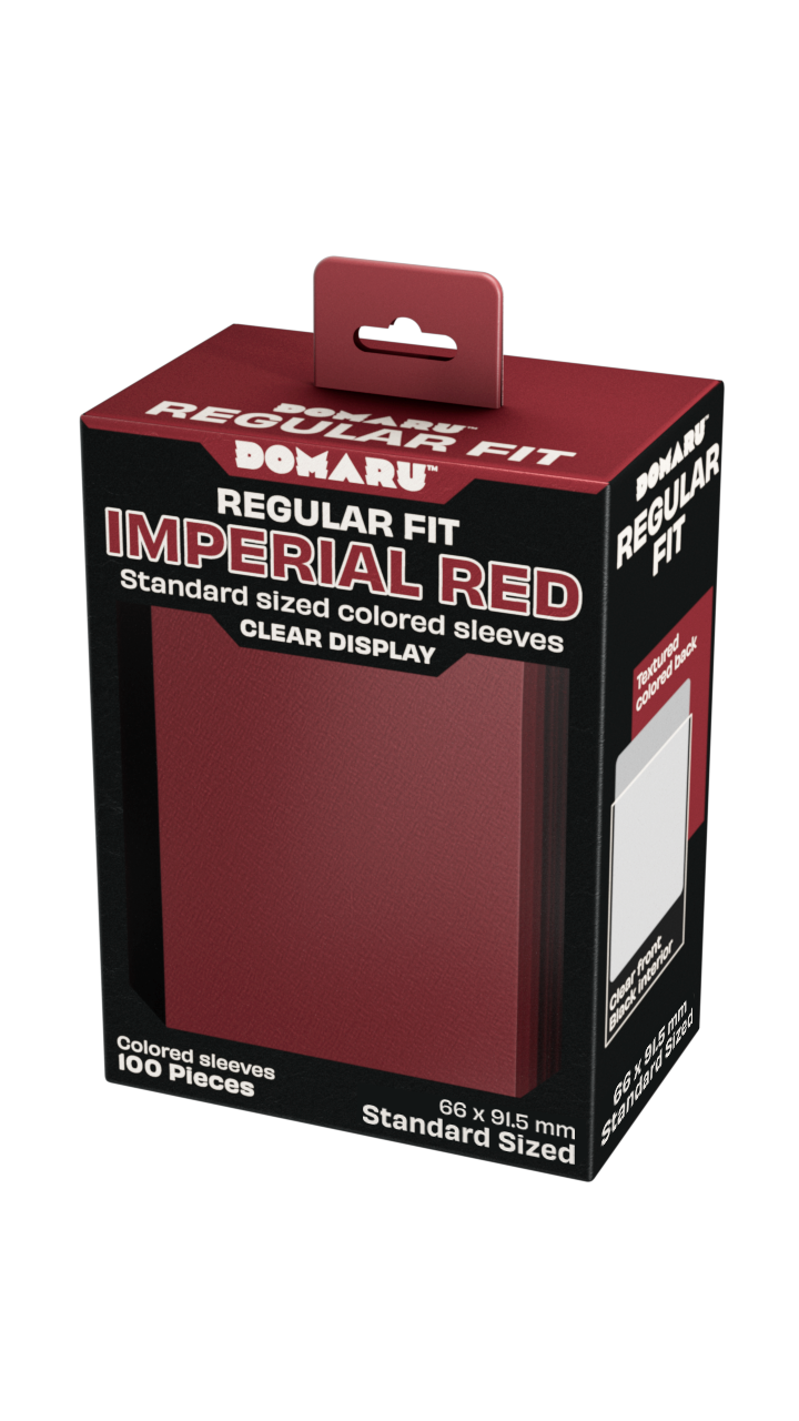 Gatherers' Tavern - DOMARU Regular Fit Standard Sleeves: Imperial Red (100 Sleeves)