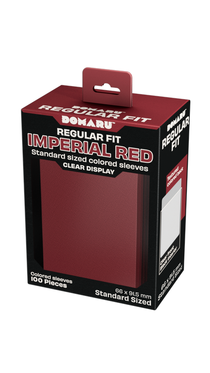 Gatherers' Tavern - DOMARU Regular Fit Standard Sleeves: Imperial Red (100 Sleeves)