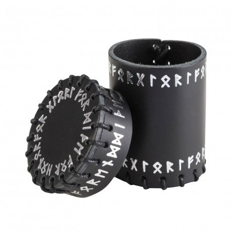 Q Workshop - Runic: Black Leather Dice Cup