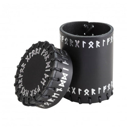 Q Workshop - Runic: Black Leather Dice Cup
