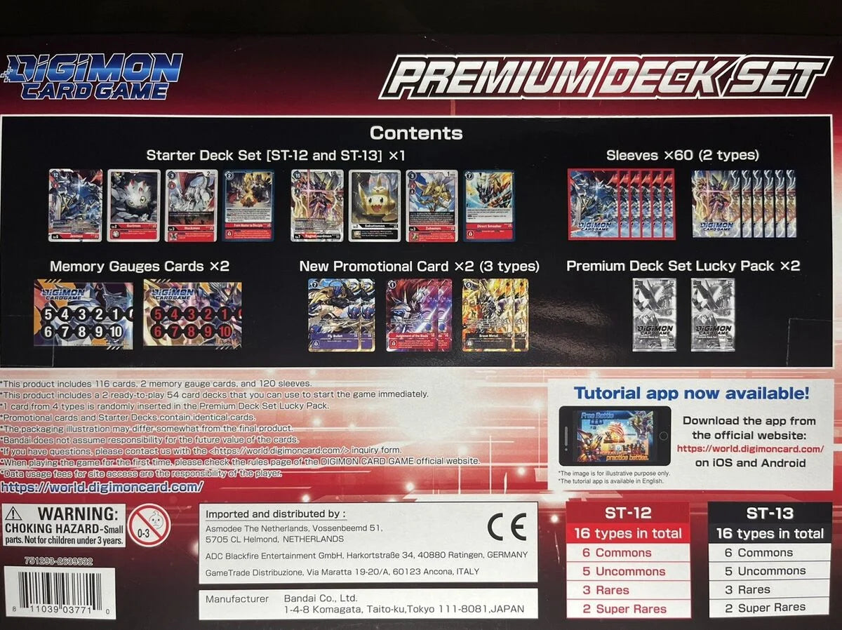 Digimon Card Game (DCG) - Premium Deck Set [PD-01] - EN