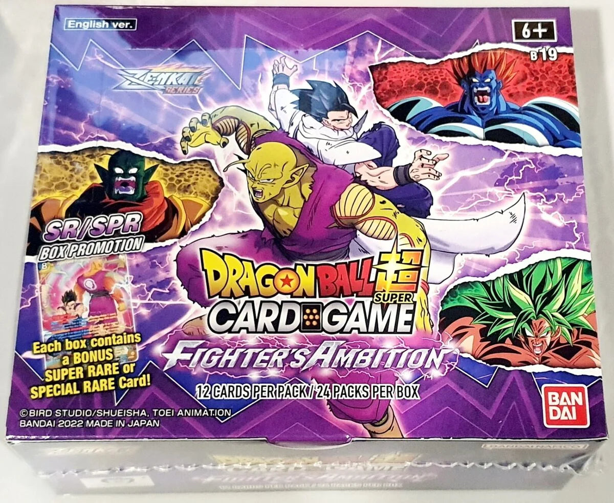Dragon Ball Super Card Game (DBSCG) - Zenkai Series Set 02 - Fighter's Ambition [DBS-B19] - Booster Display (24 Booster Packs) - EN