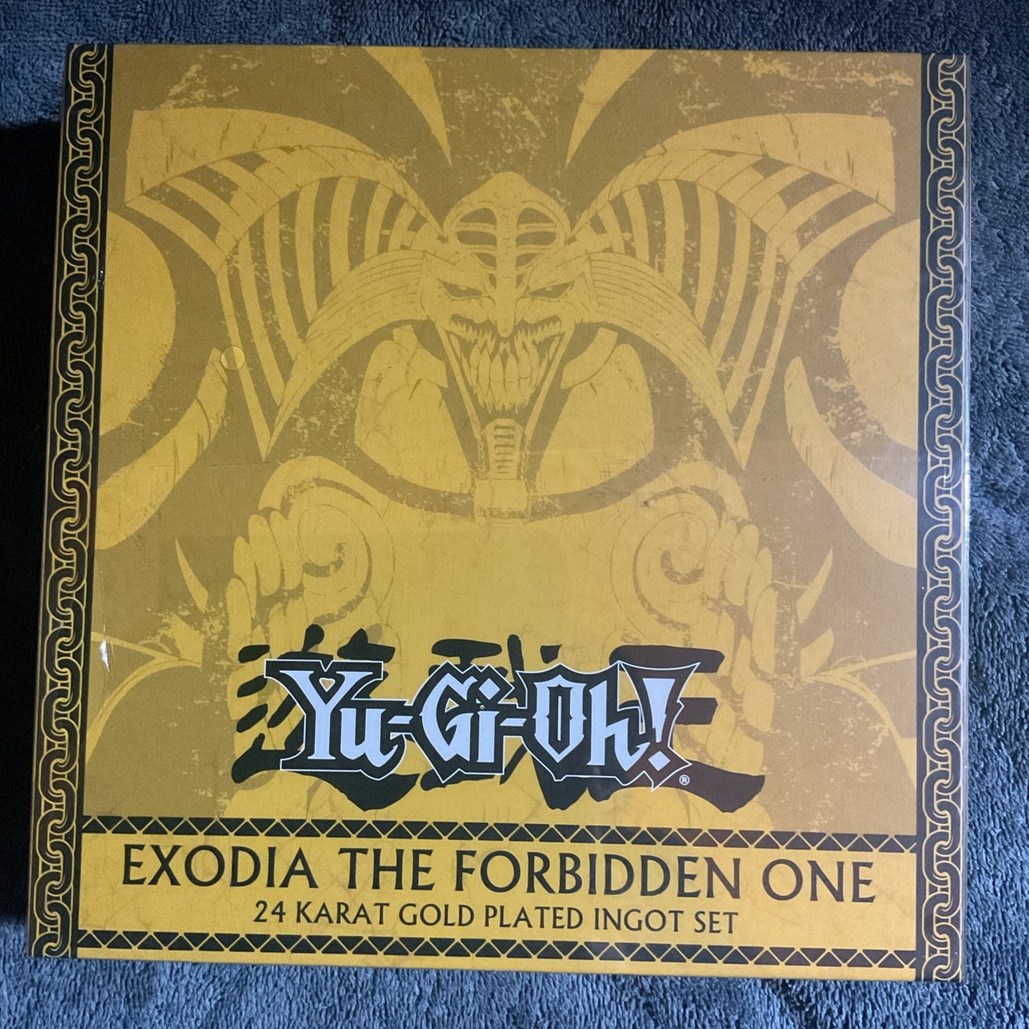 Yu-Gi-Oh! Exodia The Forbidden One 24 karat gold plated ingot set