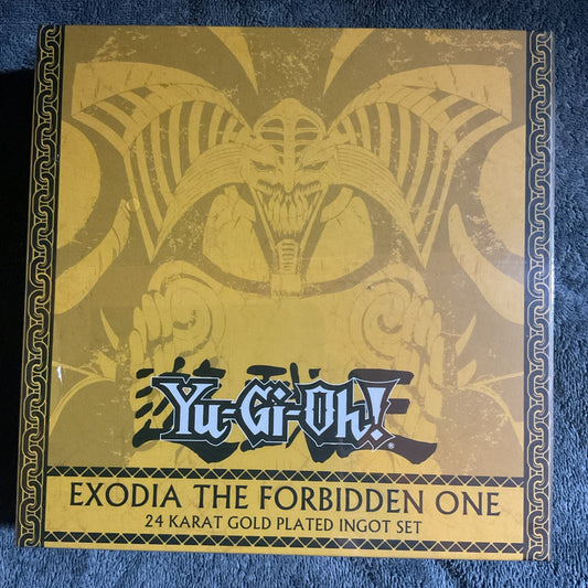 Yu-Gi-Oh! Exodia The Forbidden One 24 karat gold plated ingot set