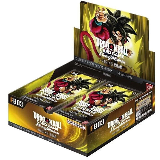 Dragon Ball Super Card Game (DBSCG) - -Raging Roar- [FB03] - Booster Display (24 Booster Packs) - EN