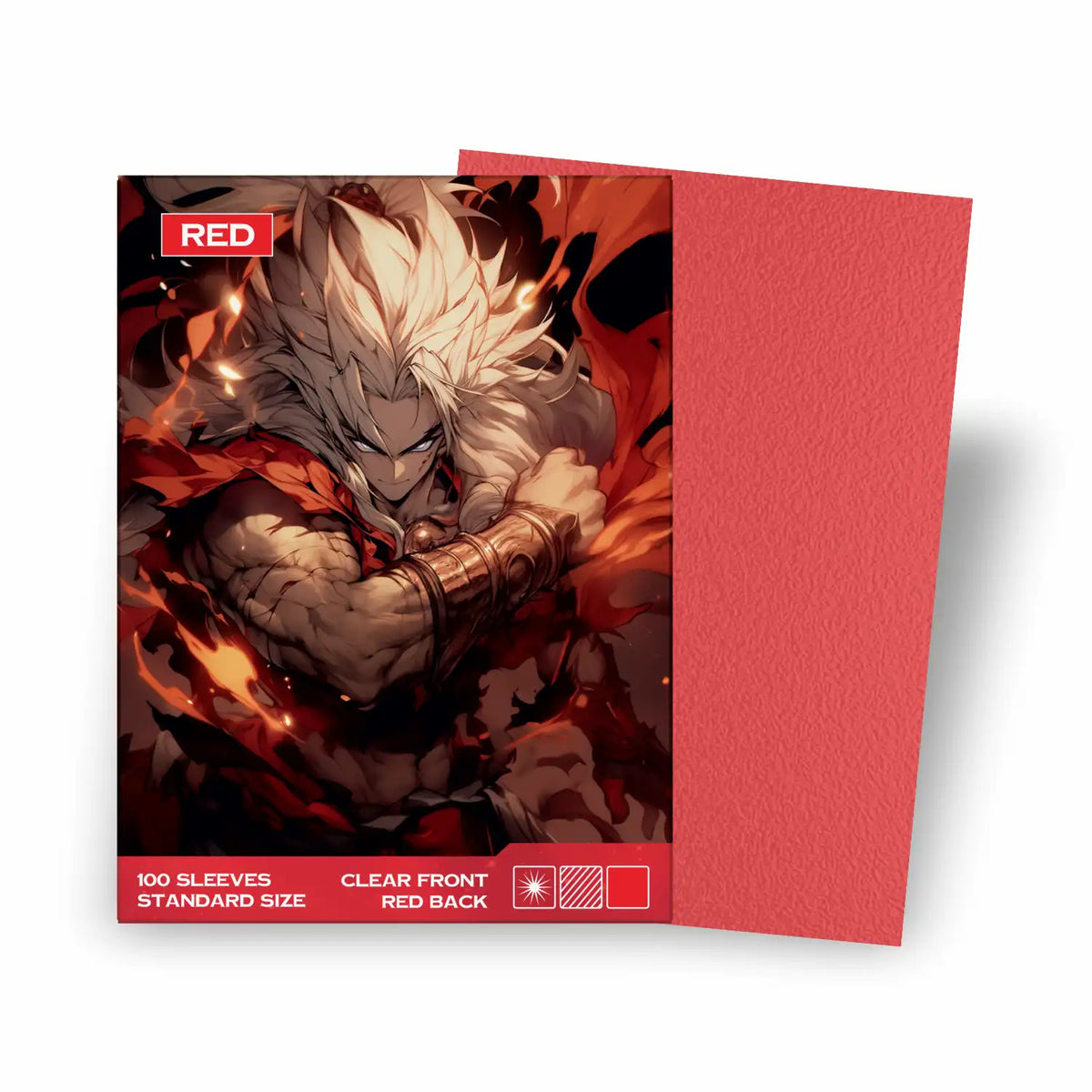 Baba Sleeves - Matte Rote / Red Hüllen Standard Size (70 Sleeves)
