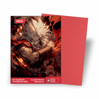 Baba Sleeves - Matte Rote / Red Hüllen Standard Size (70 Sleeves)