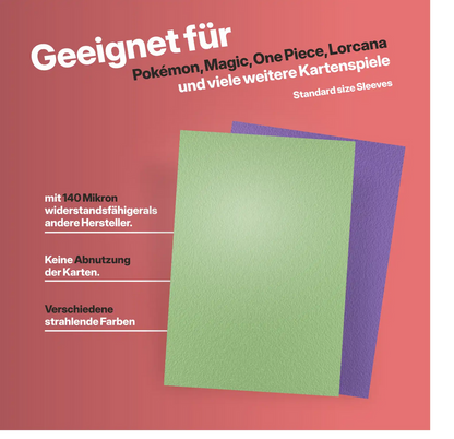 Baba Sleeves - Matte Grüne / Green Hüllen Standard Size (70 Sleeves)