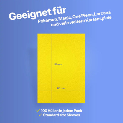 Baba Sleeves - Matte Gelbe / Yellow Hüllen Standard Size (100 Sleeves)