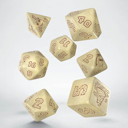 Q Workshop - Capybara: Sleepie 7pc RPG Dice Set
